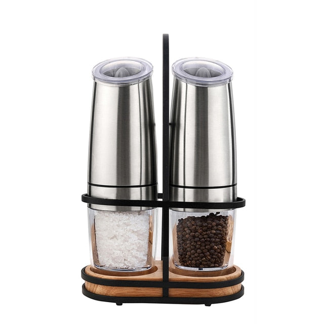 Electric Pepper Mill Stainless Steel Set